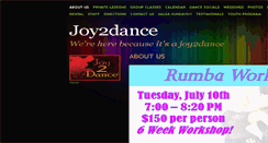 Desktop Screenshot of joy2dance.com